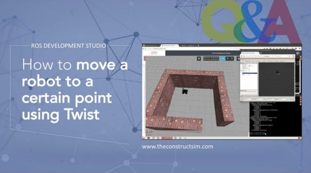 [ROS Q&A] 053 - How to Move a Robot to a Certain Point Using Twist