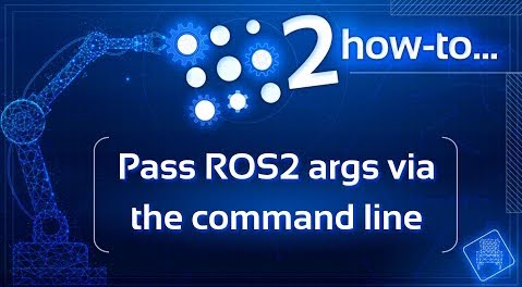 How to pass ROS2 arguments to a ROS2 Node via the command line